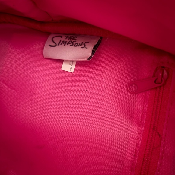 Universal Studios The Simpsons Donut Backpack – Pink Sprinkles NWOT - Picture 4 of 8